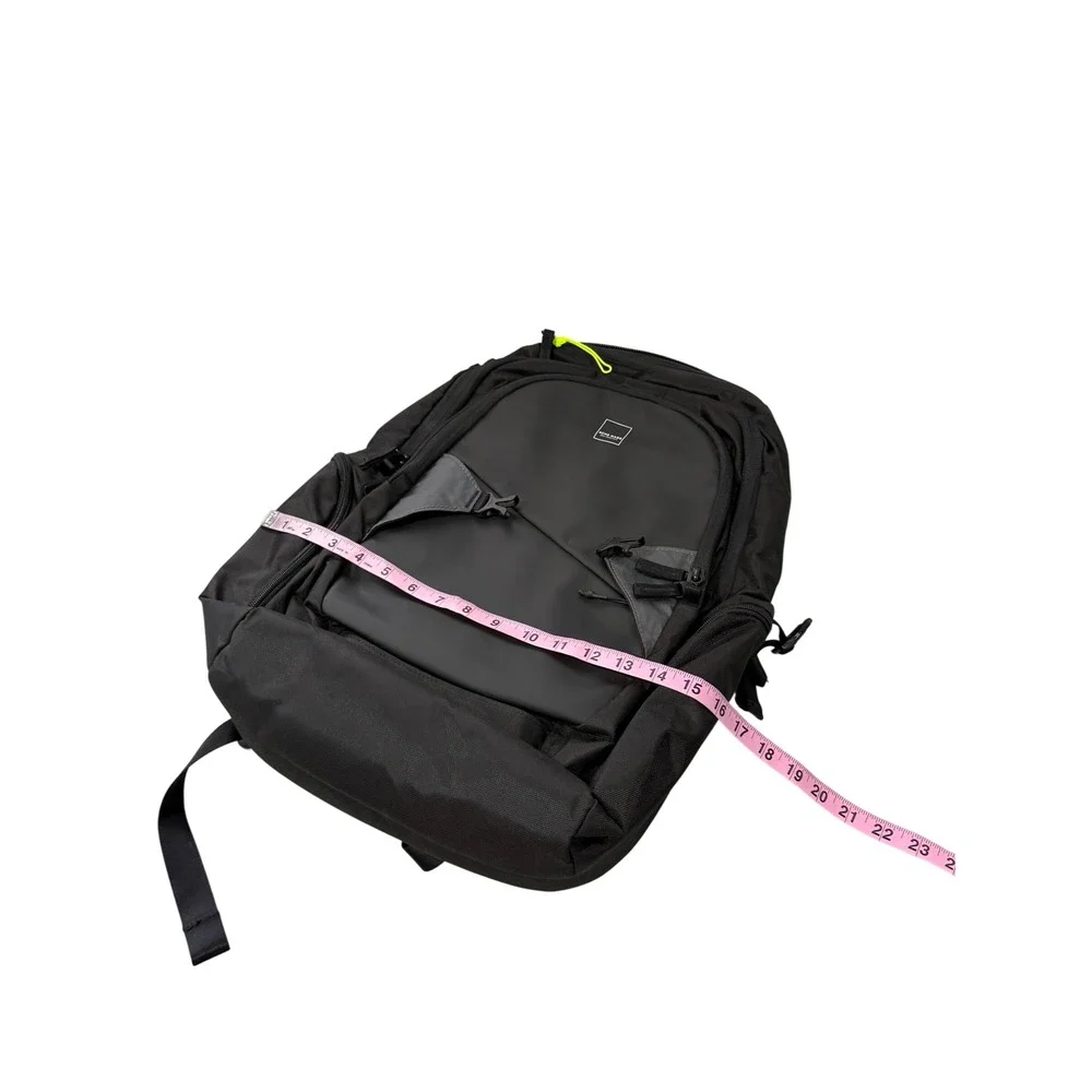 Acme Made San Francisco Laptop Backpack Black Charcoal Neon Accents Padded Bag